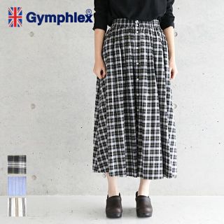 ジムフレックス(GYMPHLEX)の【くるみ様専用〜28日23時】ジムフレックス  チェックギャザースカート(ひざ丈スカート)