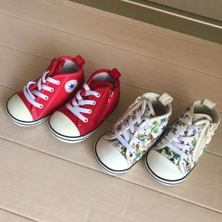 コンバース(CONVERSE)のコンバース  13㎝ ハイカット スニーカー 赤  トイストーリー(スニーカー)