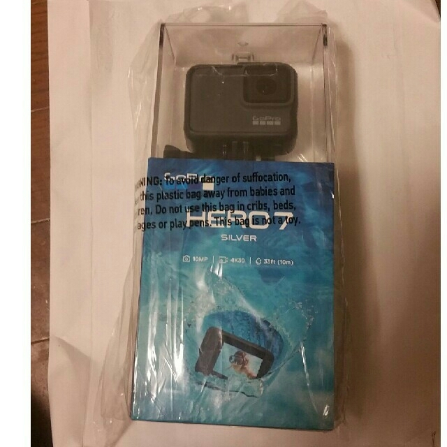 GoPro(ゴープロ)の新品未開封　GoPro HERO7 silver 国内正規品 スマホ/家電/カメラのカメラ(ビデオカメラ)の商品写真