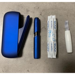 アイコス(IQOS)のIQOS 3 チャージャー ホルダー セット ブルー 美品 動作確認済(タバコグッズ)