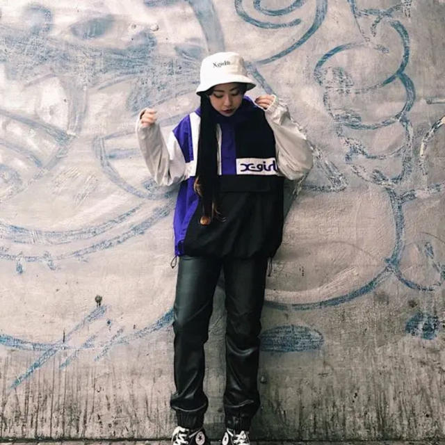X-girl(エックスガール)のCRAZY COLOR ANORAK レディースのジャケット/アウター(ナイロンジャケット)の商品写真