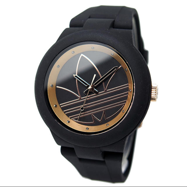 adidas(アディダス)のadidas ABERDEEN 腕時計 ピンクゴールド×ブラック レディースのファッション小物(腕時計)の商品写真