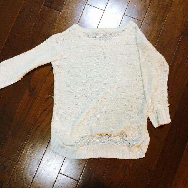 H&M(エイチアンドエム)の薄手ニット レディースのトップス(Tシャツ(長袖/七分))の商品写真