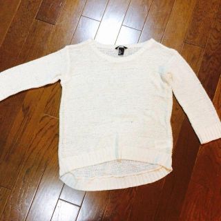 エイチアンドエム(H&M)の薄手ニット(Tシャツ(長袖/七分))