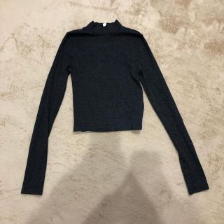 エイチアンドエム(H&M)のH&M ハイネックショートトップス(カットソー(長袖/七分))