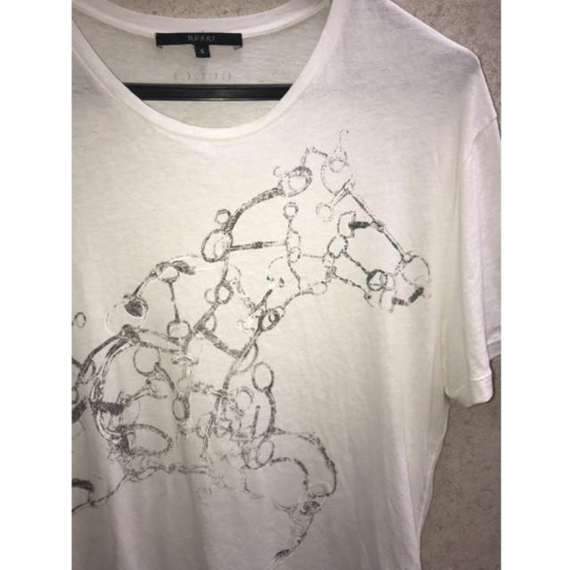 Gucci - GUCCI ホースデザイン Tシャツ グッチ 白 メンズS 馬柄の通販 Gucci - GUCCI ホースデザイン Tシャツ グッチ 白 メンズS 馬柄の通販