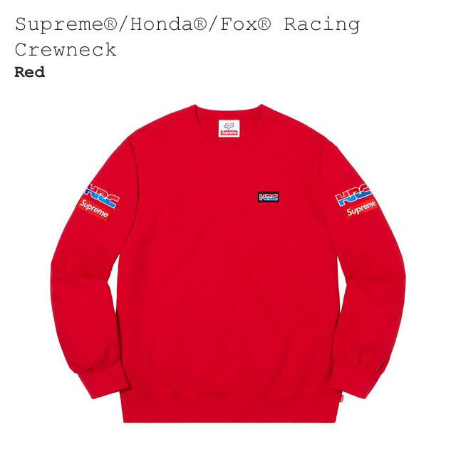 Supreme(シュプリーム)のsupreme honda fox racing crewneck large メンズのトップス(スウェット)の商品写真