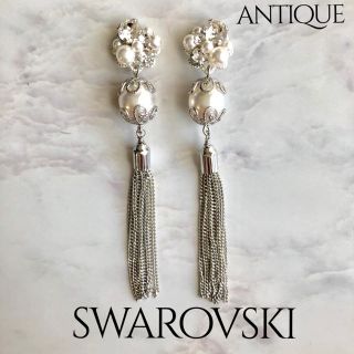 彩香様専用♡スワロフスキーブライダルタッセルピアス✨.ウェディングドレス(ピアス)