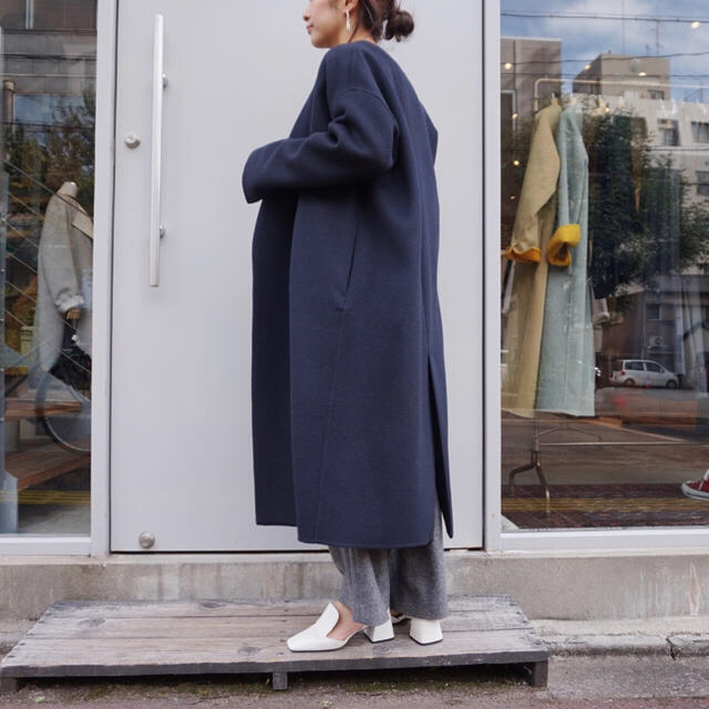 【大幅値下！】美品☆18aw エンフォルド　ソフトリバーノーカラーコート