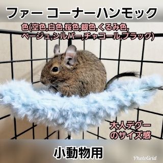 ファー コーナーハンモック 小動物用5点(小動物)