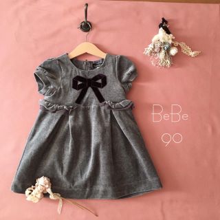 ベベ(BeBe)の祥さまご専用です♡BeBe べべ ⑅⿻ベロアリボン⑅ワンピース*̩̩̥୨୧˖ (ワンピース)