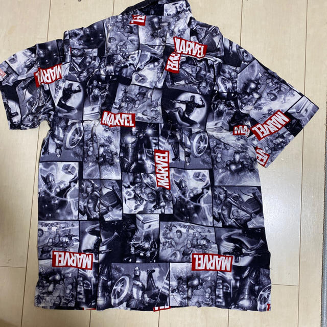 MARVEL(マーベル)のMARVEL 開衿Tシャツ レディースのトップス(シャツ/ブラウス(半袖/袖なし))の商品写真