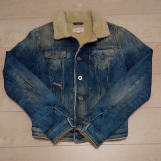 ディーゼル(DIESEL)の【美品】ディーゼル レディース ボア デニム ジャケット S(Gジャン/デニムジャケット)