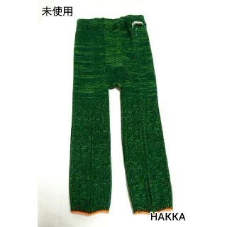 ハッカキッズ(hakka kids)の【未使用】ハッカキッズ ベビー レギンス グリーン S(靴下/タイツ)