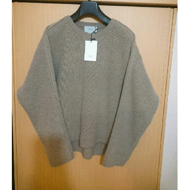 7G ALPACA WOOL CARDIGAN RIB STITCH KNIT - ニット/セーター