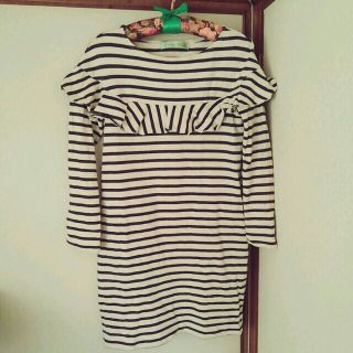 ドットアンドストライプスチャイルドウーマン(Dot&Stripes CHILDWOMAN)のボーダーワンピ(ひざ丈ワンピース)