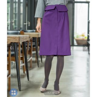 スタイルデリ(STYLE DELI)のうさらび。様専用★エディストクローゼット ウエストデザインひざ丈スカート M(ひざ丈スカート)