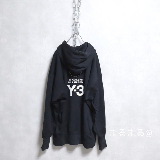 Y-3 STACKED LOGO HOODIE パーカー ブラック