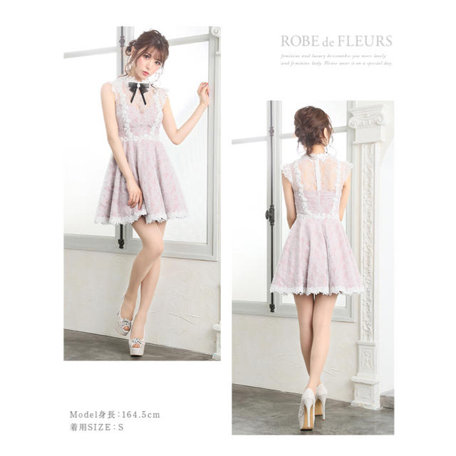 ROBE - ROBE de FLEURS ドレスの通販 by min♡'s shop｜ローブならラクマ 低価最安値