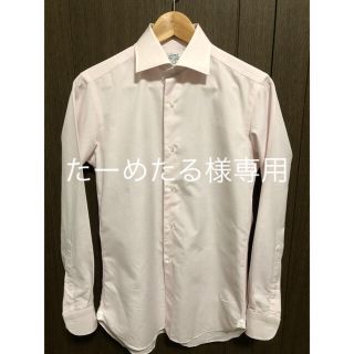 ユナイテッドアローズ(UNITED ARROWS)の【未着用】ホリゾンタルセミワイドシャツ(ピンク)ユナイテッドアローズ(シャツ)