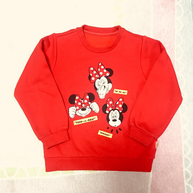 Disney(ディズニー)のディズニー 裏起毛 トレーナー 120cm キッズ/ベビー/マタニティのキッズ服女の子用(90cm~)(ジャケット/上着)の商品写真