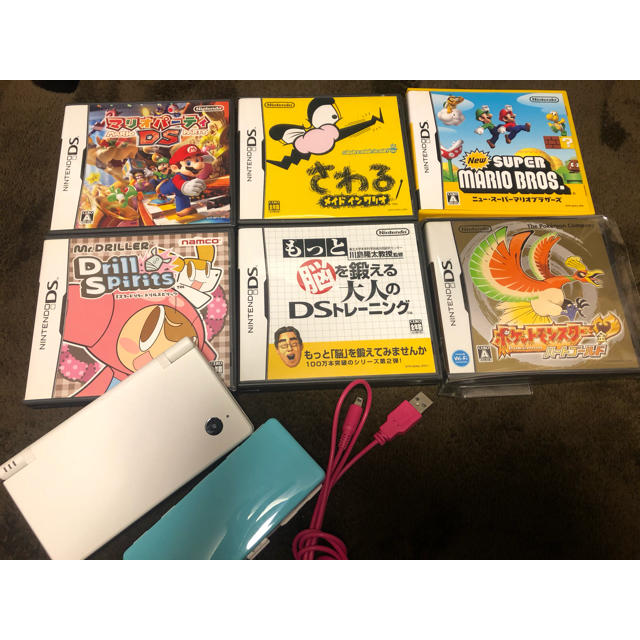 ニンテンドーDS(ニンテンドーDS)のDSi ソフトセット エンタメ/ホビーのゲームソフト/ゲーム機本体(携帯用ゲームソフト)の商品写真