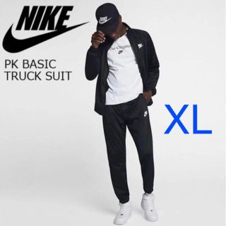 ナイキ(NIKE)の新品 ナイキ ２０１９新作 トラックスーツ 黒 ＸＬ 上下セット 送料無料(ジャージ)