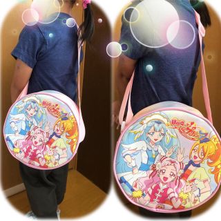 新品✩.*˚ポーチ HUGっと!プリキュア カバン ショルダーバッグ ラウンド型(キャラクターグッズ)