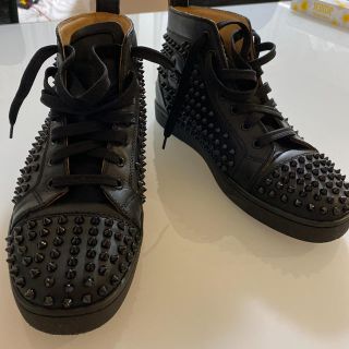 クリスチャンルブタン(Christian Louboutin)のクリスチャンルブタン ルイス スタッズハイカットスニーカー 44 ブラック (スニーカー)