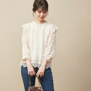 ナチュラルクチュール(natural couture)のnatural couture ヴィンテージレースブラウス 新品タグ付き (シャツ/ブラウス(長袖/七分))