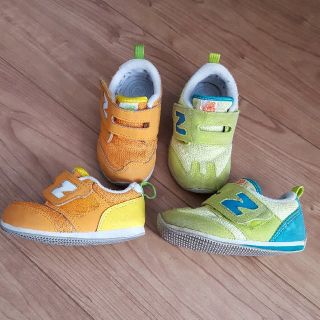 ニューバランス(New Balance)のニューバランス　オレンジ　グリーン(スニーカー)