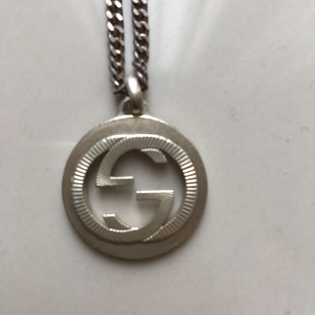 GUCCI グッチ ネックレス シルバー インターロッキングギョーシェ
