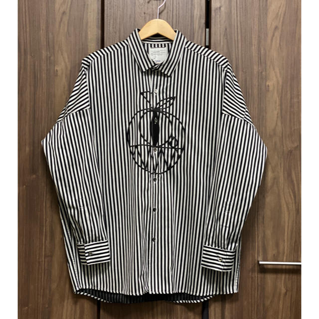 shareef ストライプ L/S BIG SHIRTS - シャツ