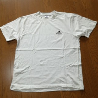 アディダス(adidas)のadidas 白T 大きめサイズL (Tシャツ(半袖/袖なし))