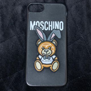 モスキーノ(MOSCHINO)の美品☆MOSCHINO×PLAYBOYコラボ iPhone7ケース(iPhoneケース)