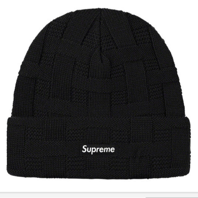 supreme basket weave beanie