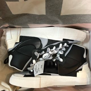 サカイ(sacai)のサカイ ナイキブレーザー MID BLACK/WOLFGREY(スニーカー)