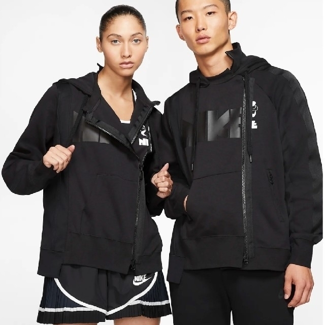 NIKE SACAI DOUBLE ZIP HOODIE ダブルジップ パーカー 1