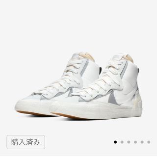 ナイキ(NIKE)のNIKE SACAI ブレーザー MID WOLF GREY(スニーカー)