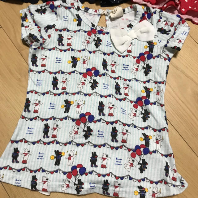 90サイズ 3枚セット 半袖Tシャツ 女の子 リサとガスパール キッズ/ベビー/マタニティのキッズ服女の子用(90cm~)(Tシャツ/カットソー)の商品写真