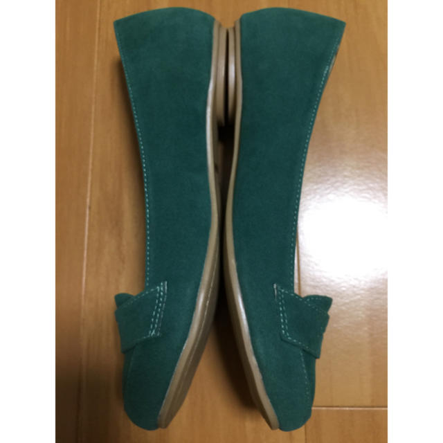 フラットシューズ☆グリーン レディースの靴/シューズ(ローファー/革靴)の商品写真
