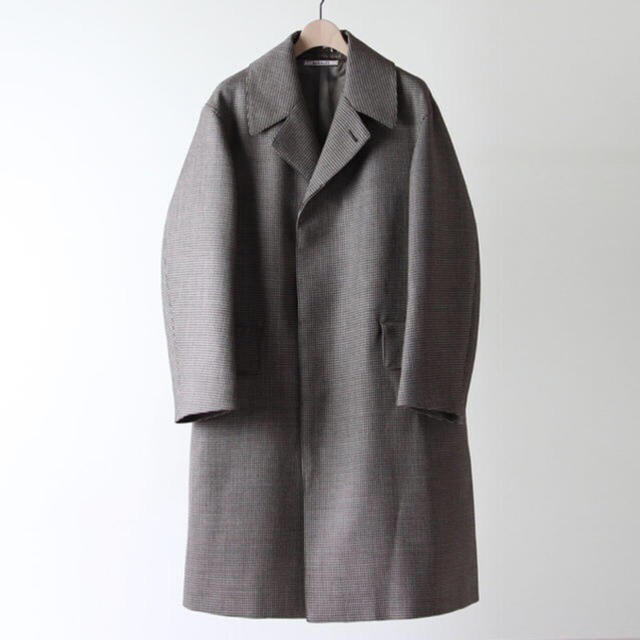 AURALEE 18aw DOUBLE FACE CHECK LONGCOAT4