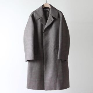 AURALEE 18aw DOUBLE FACE CHECK LONGCOAT4(ステンカラーコート)