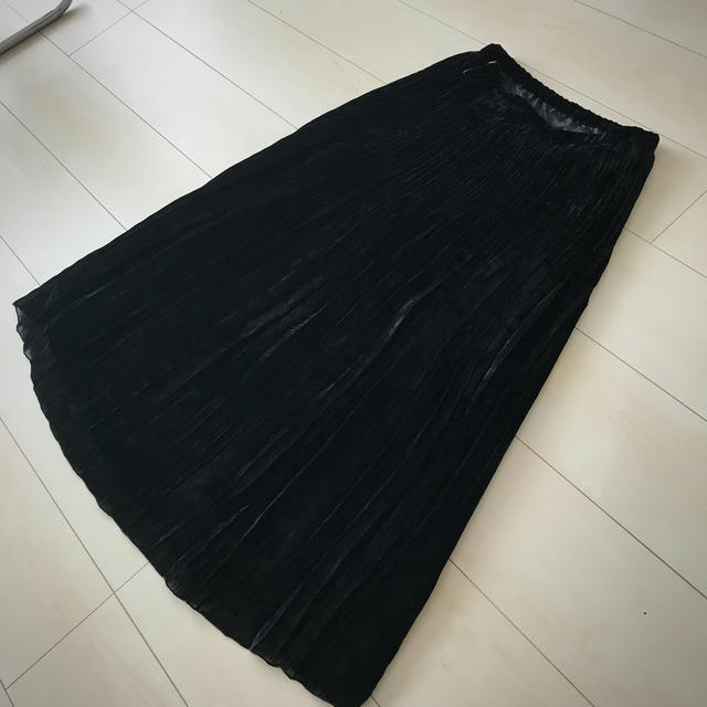 Grimoire(グリモワール)のヴィンテージ☆ ベロア プリーツスカート☆ レディースのスカート(ロングスカート)の商品写真
