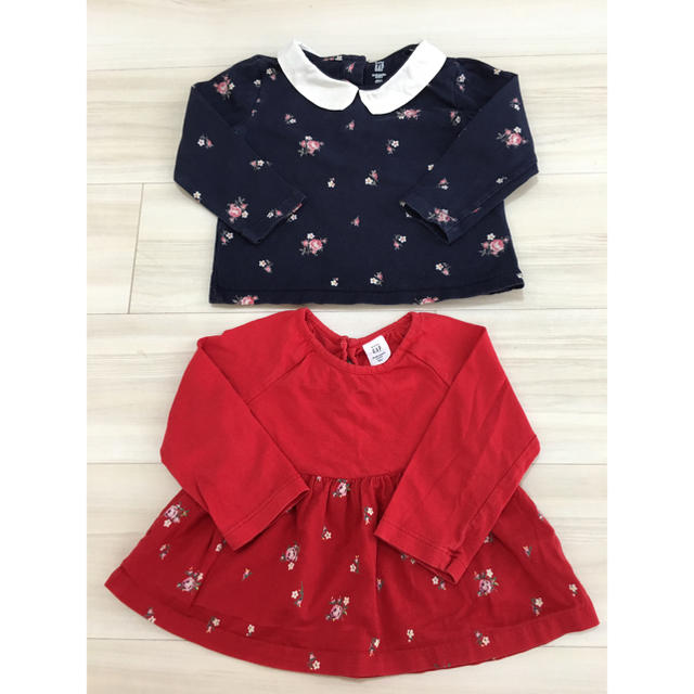 GAP Kids(ギャップキッズ)の◡̈⃝GAP◡̈⃝ girl's トップス 2枚組 キッズ/ベビー/マタニティのキッズ服女の子用(90cm~)(Tシャツ/カットソー)の商品写真