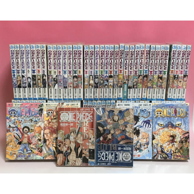 中古品 ONE PIECE ワンピース 84巻+BLUE+REDの全86巻セット！ | www