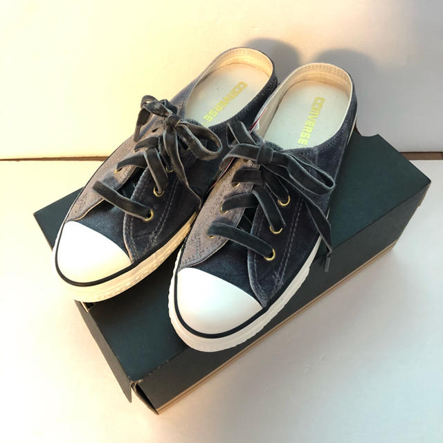 CONVERSE(コンバース)の【送料込・新品】24.5cm コンバース ベルベット ミュール  レディースの靴/シューズ(ミュール)の商品写真