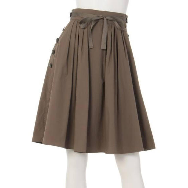 Apuweiser-riche(アプワイザーリッシェ)のアプワイザーリッシェ サイド釦スカート レディースのスカート(ひざ丈スカート)の商品写真