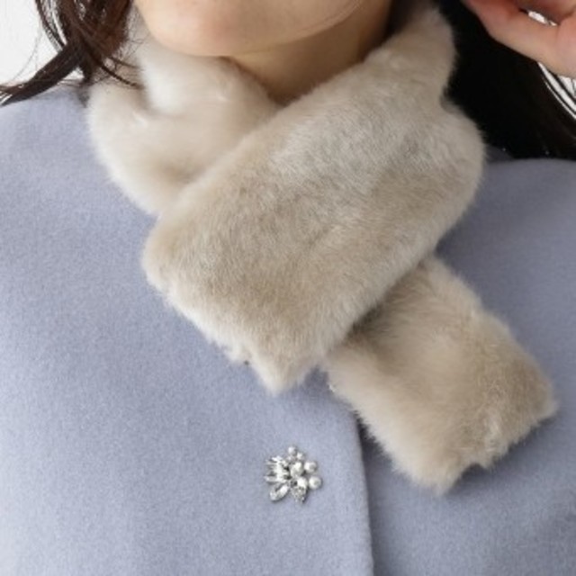 Couture Brooch(クチュールブローチ)のcaron様専用　モッサロングコート レディースのジャケット/アウター(ロングコート)の商品写真