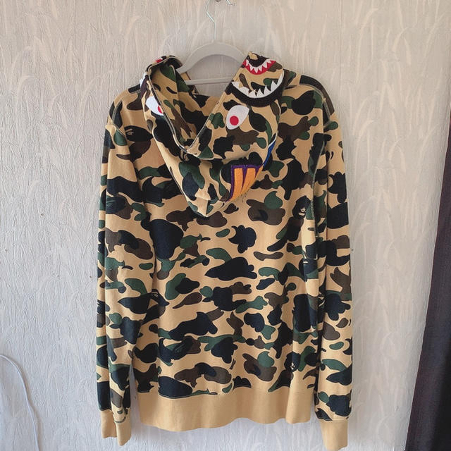 A BATHING APE - APE シャークパーカー (XL)の通販 by yan's shop｜ア ...